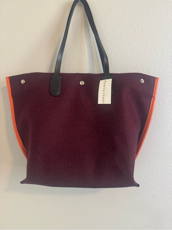 Longchamp Handbags - Longchamp - Wool Essential Flanelle Top Tote - NWT